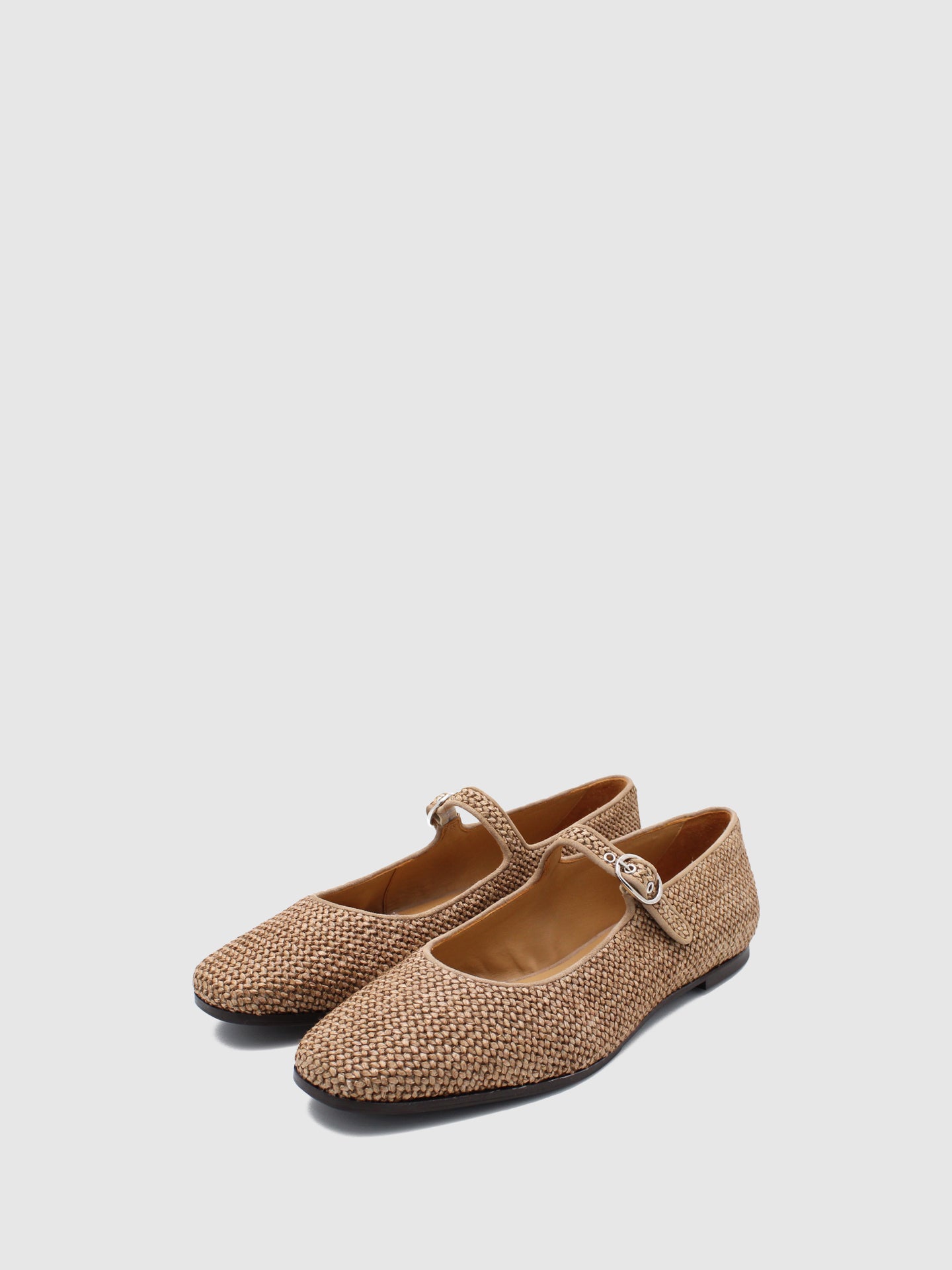 JJ Heitor Camel Round Toe Ballerinas - JJ Heitor